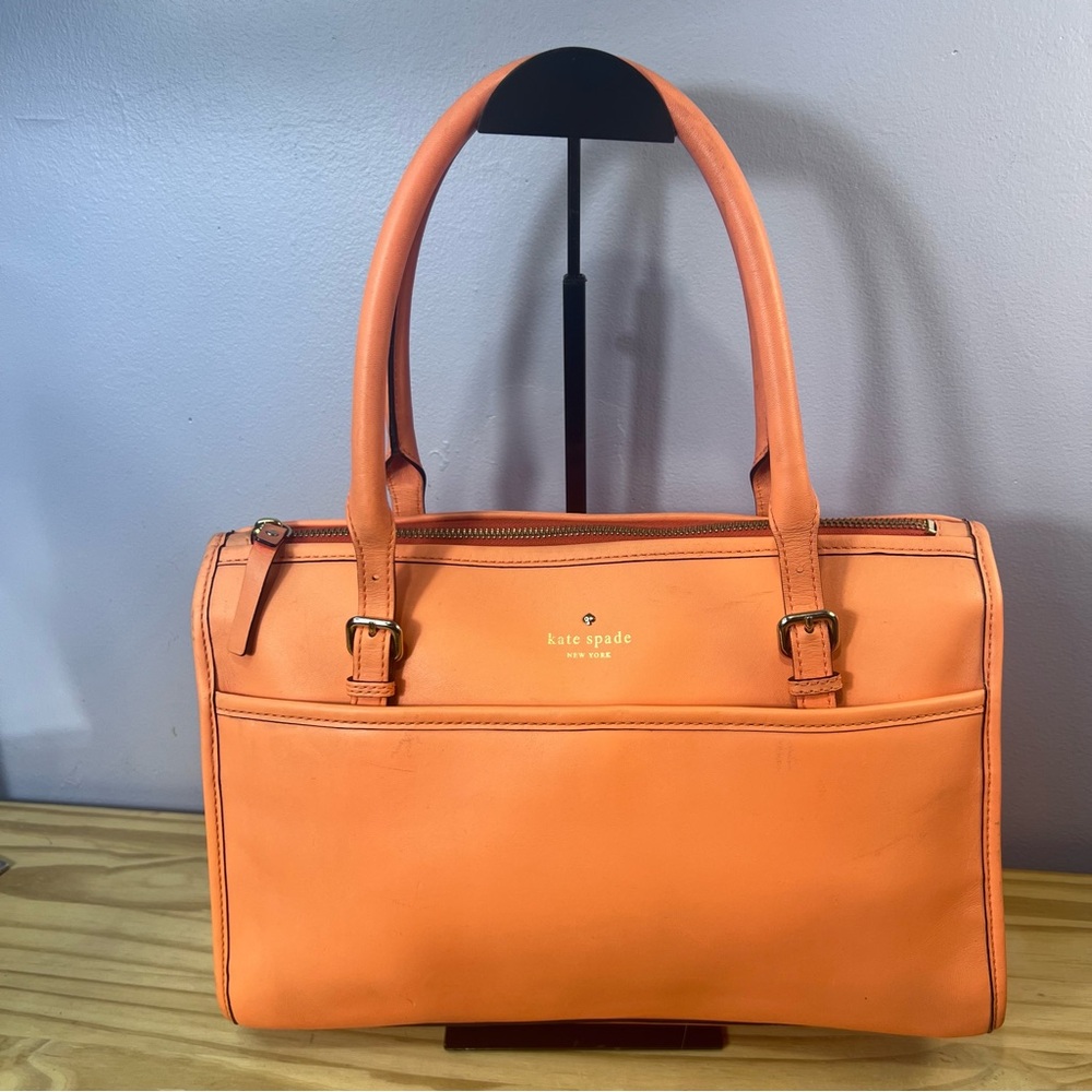 Kate Spade Vanston Small Maryclare Tote in Coral Leather